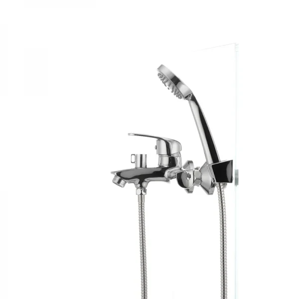 Смеситель для ванны Cron Magic 009 (красная ручка) (CR0126)