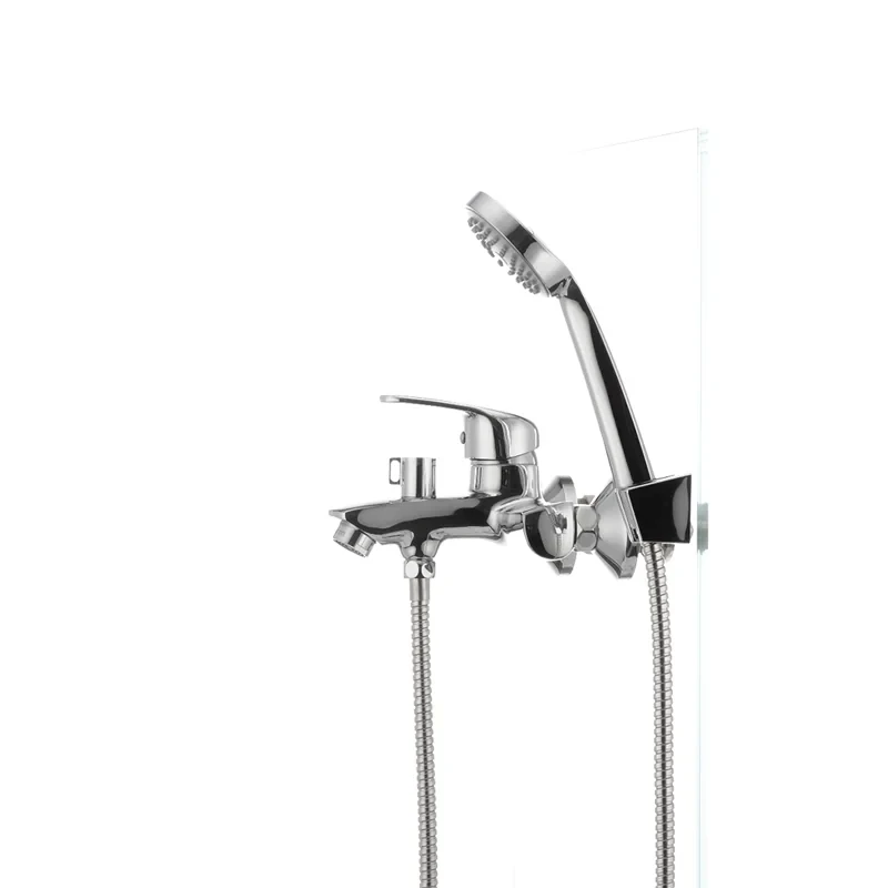 Смеситель для ванны Cron Magic 009 (красная ручка) (CR0126)