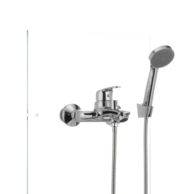 Смеситель для ванны Cron Magic 009 (красная ручка) (CR0126)