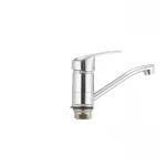 Смеситель для умывальника Cron Magic 555 (излив 15 см) (черная ручка) (CR0131)