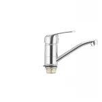 Смеситель для умывальника Cron Magic 555 (излив 15 см) (черная ручка) (CR0131)