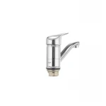 Смеситель для умывальника Cron Magic 555 (излив 15 см) (черная ручка) (CR0131)