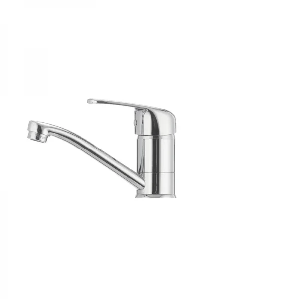 Змішувач для умивальника Cron Magic 004 (вилив 15 см) (синя ручка) (CR0150)