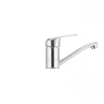 Змішувач для умивальника Cron Magic 004 (вилив 15 см) (синя ручка) (CR0150)