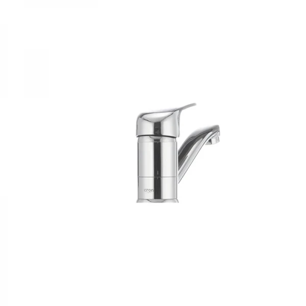 Змішувач для умивальника Cron Magic 004 (вилив 15 см) (синя ручка) (CR0150)