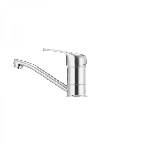 Змішувач для умивальника Cron Magic 004 (вилив 15 см) (синя ручка) (CR0150)