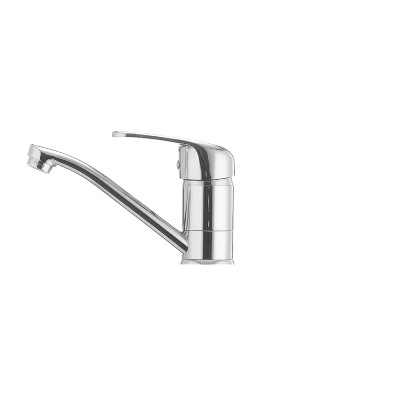 Смеситель для умывальника Cron Magic 004 (излив 15 см) (красная ручка) (CR0151)