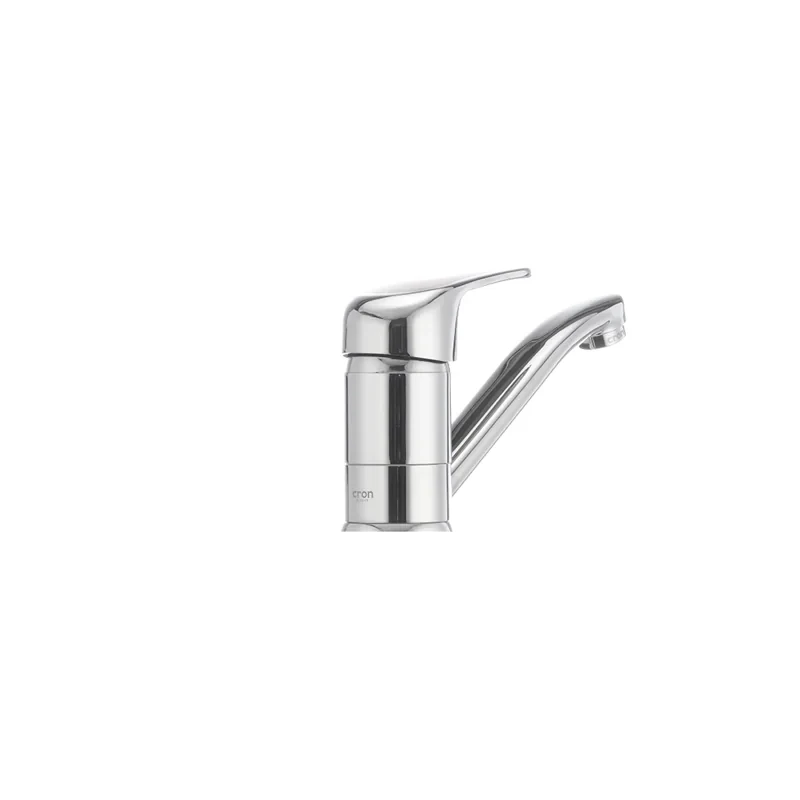 Смеситель для умывальника Cron Magic 004 (излив 15 см) (красная ручка) (CR0151)