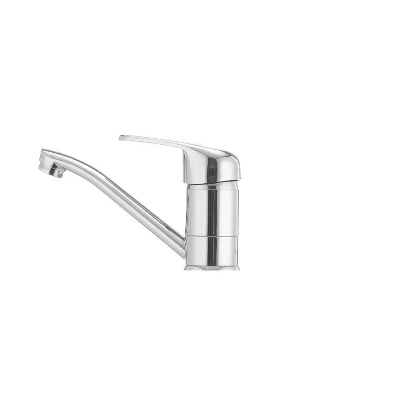 Смеситель для умывальника Cron Magic 004 (излив 15 см) (красная ручка) (CR0151)