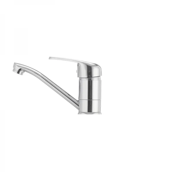 Змішувач для умивальника Cron Magic 004 (вилив 15 см) (червона ручка) (CR0151)