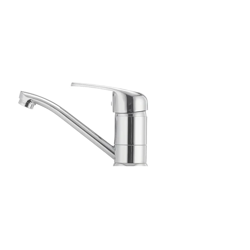 Смеситель для умывальника Cron Magic 004 (излив 15 см) (красная ручка) (CR0151)