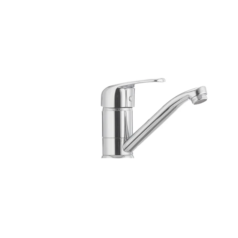 Смеситель для умывальника Cron Magic 004 (излив 15 см) (красная ручка) (CR0151)