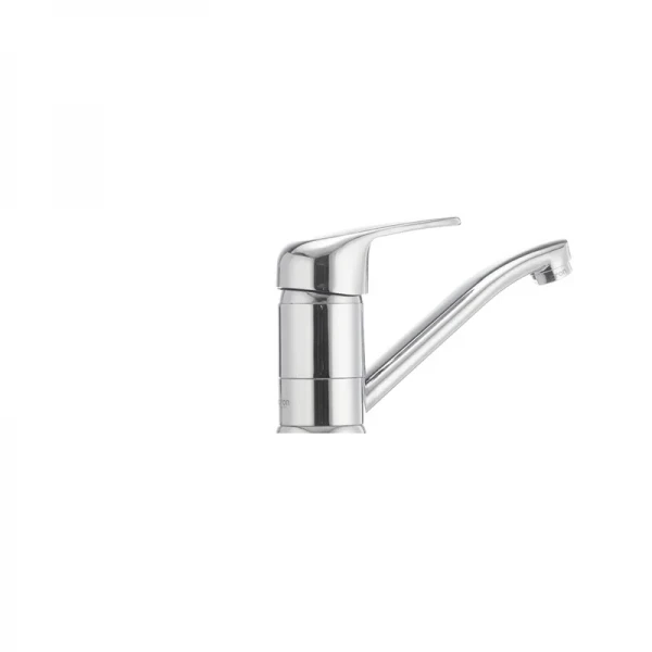 Змішувач для умивальника Cron Magic 004 (вилив 15 см) (червона ручка) (CR0151)