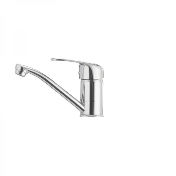 Змішувач для умивальника Cron Magic 004 (вилив 15 см) (червона ручка) (CR0151)