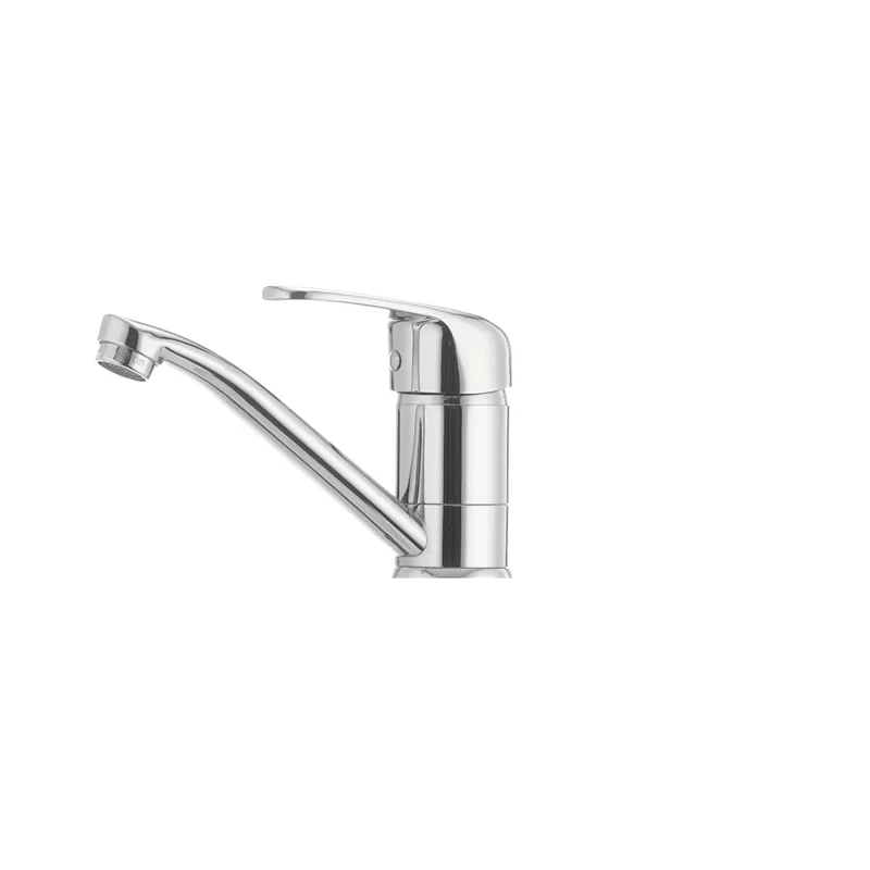 Смеситель для умывальника Cron Magic 004 (излив 15 см) (красная ручка) (CR0151)