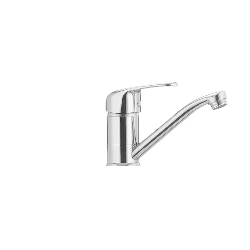 Смеситель для умывальника Cron Magic 004 (излив 15 см) (красная ручка) (CR0151)