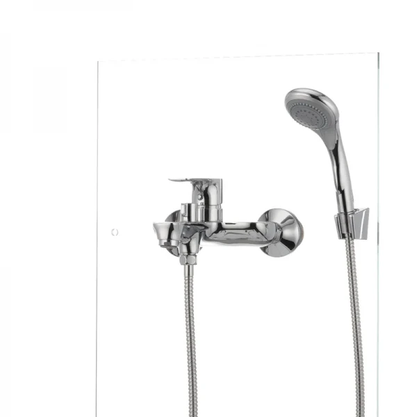 Змішувач для ванни Cron Smart 009 одноважільний хромований з коротким литим зливом (CR0166)