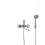 Смеситель для ванны Cron Columbia 008 хромированный с длинным поворотным изливом 300 мм (CR0197)