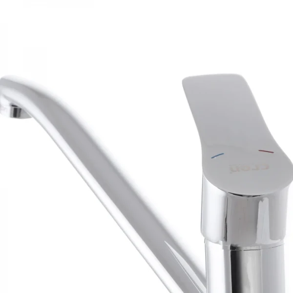 Смеситель для умывальника Cron Smart 004 хромированный с поворотным изливом 15 см (CR0199)