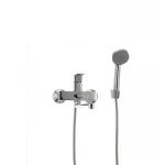 Одноважільний змішувач для ванни Cron Kubus 006 хромований з довгим поворотним виливом (CR0210)