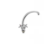 Змішувач для кухні Cron Polo 273 хром двохвентильний з високим поворотним виливом (CR0212)