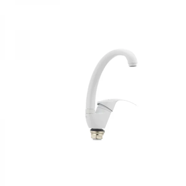 Смеситель для кухни Cron Mars 777 белый (CR0787)