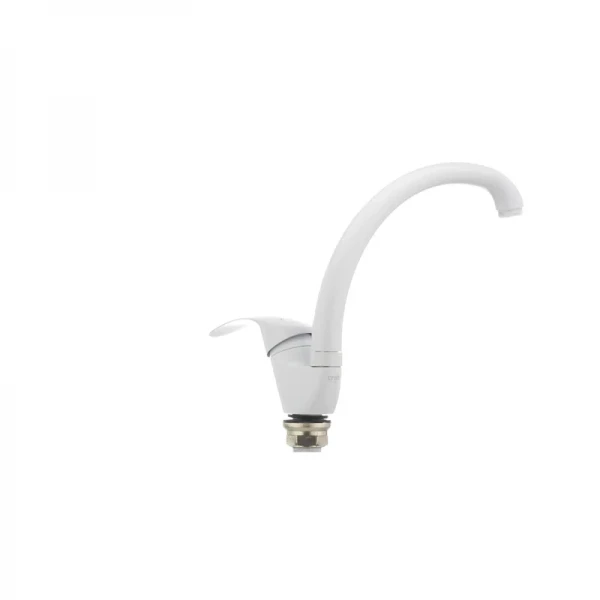 Смеситель для кухни Cron Mars 777 белый (CR0787)