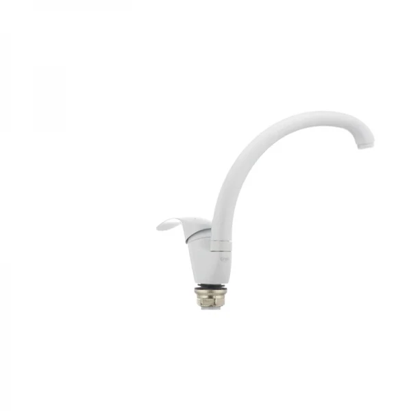 Смеситель для кухни Cron Mars 777 белый (CR0787)