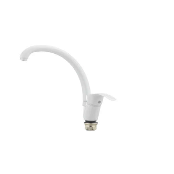 Смеситель для кухни Cron Mars 777 белый (CR0787)