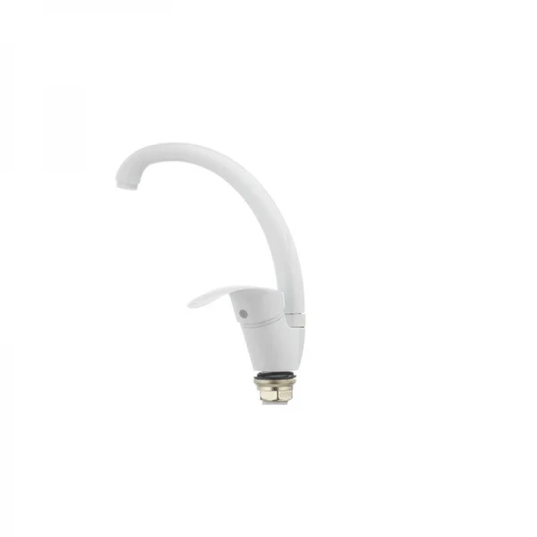 Смеситель для кухни Cron Mars 777 белый (CR0787)