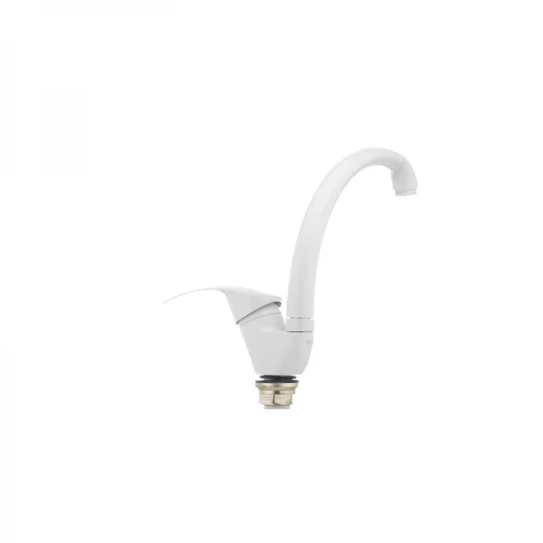 Смеситель для кухни Cron Mars 777 белый (CR0787)