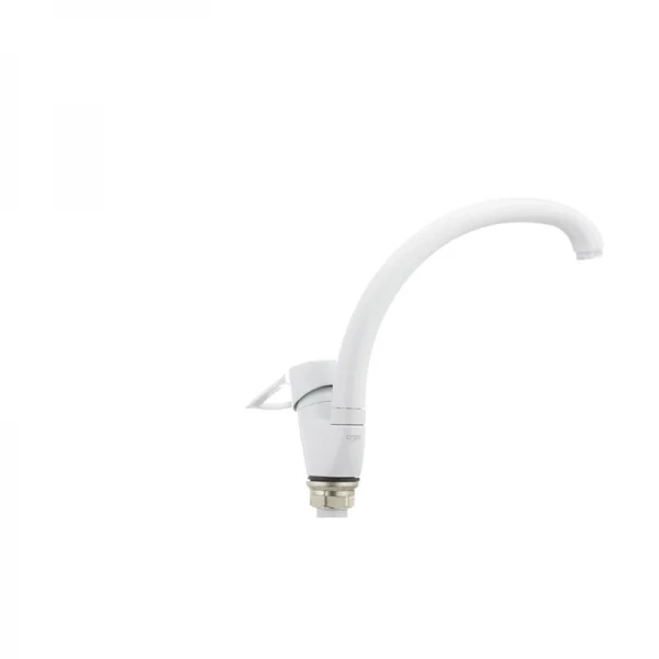 Смеситель для кухни Cron Hansberg 777 белый (CR0790)