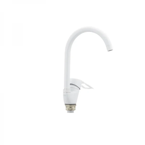 Смеситель для кухни Cron Hansberg 777-G белый (CR0792)