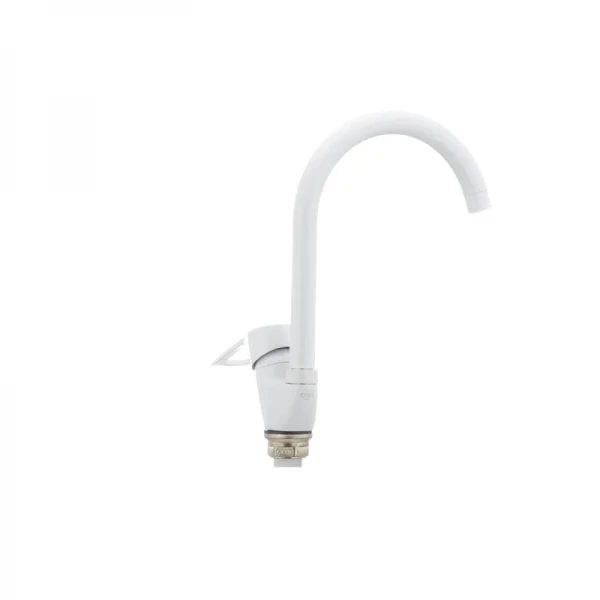 Смеситель для кухни Cron Hansberg 777-G белый (CR0792)