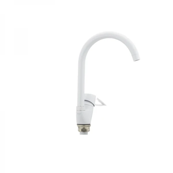 Смеситель для кухни Cron Hansberg 777-G белый (CR0792)