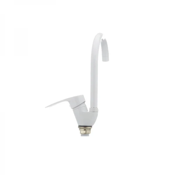 Смеситель для кухни Cron Hansberg 777-G белый (CR0792)