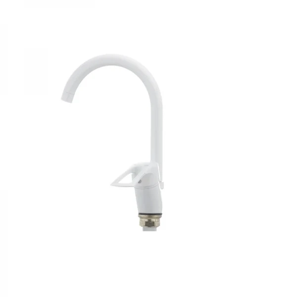 Смеситель для кухни Cron Hansberg 777-G белый (CR0792)