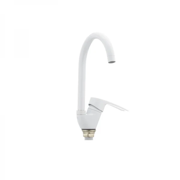 Смеситель для кухни Cron Hansberg 777-G белый (CR0792)