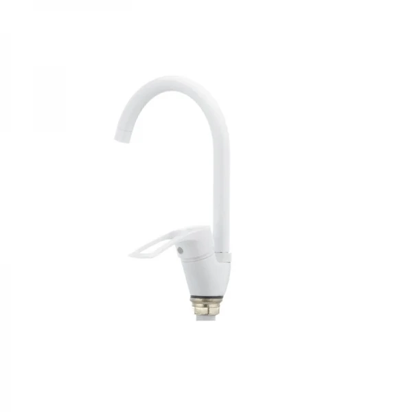 Смеситель для кухни Cron Hansberg 777-G белый (CR0792)