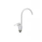 Смеситель для кухни Cron Hansberg 777-G белый (CR0792)