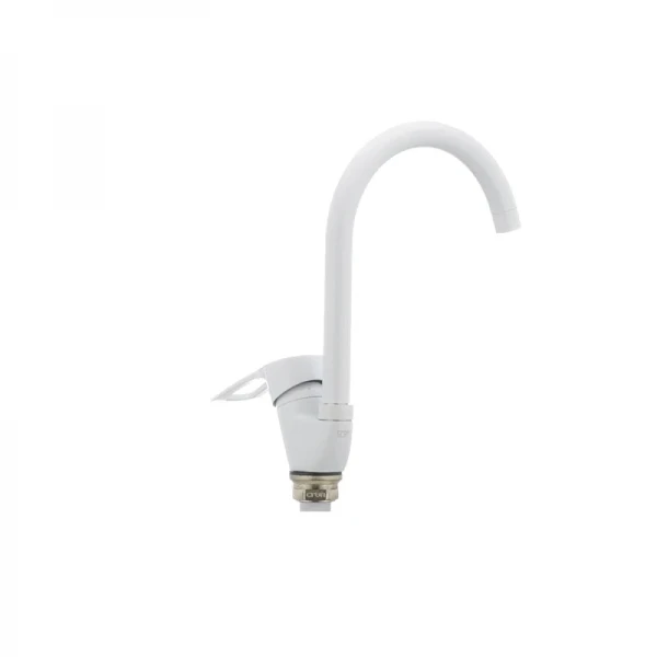 Смеситель для кухни Cron Hansberg 777-G белый (CR0792)