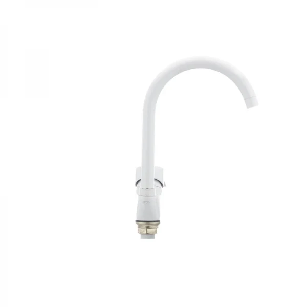 Смеситель для кухни Cron Hansberg 777-G белый (CR0792)