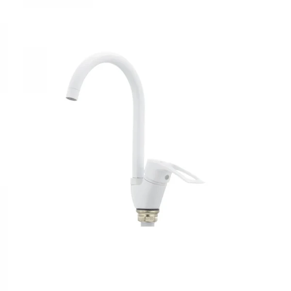 Смеситель для кухни Cron Hansberg 777-G белый (CR0792)