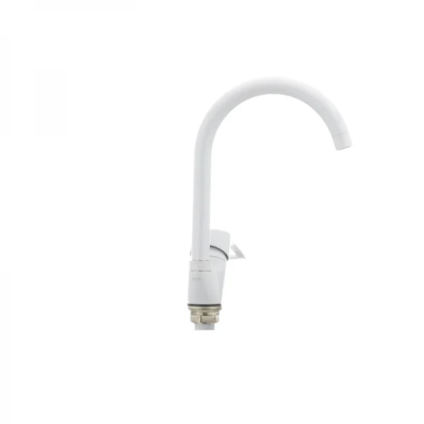 Смеситель для кухни Cron Hansberg 777-G белый (CR0792)