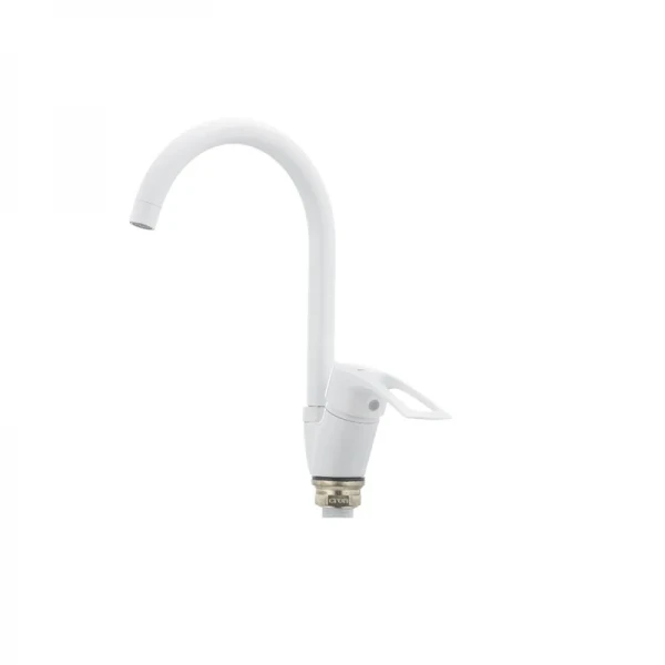 Смеситель для кухни Cron Hansberg 777-G белый (CR0792)