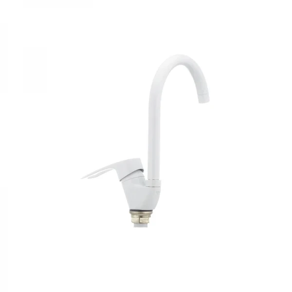 Смеситель для кухни Cron Hansberg 777-G белый (CR0792)