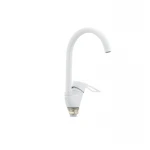 Смеситель для кухни Cron Hansberg 777-G белый (CR0792)