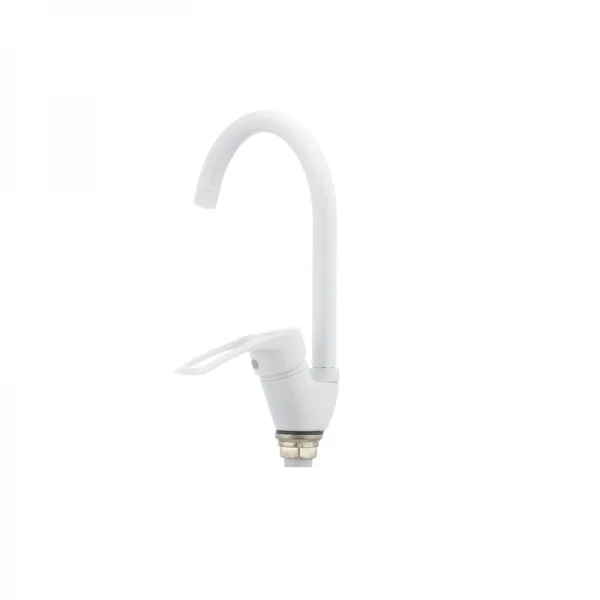 Смеситель для кухни Cron Hansberg 777-G белый (CR0792)