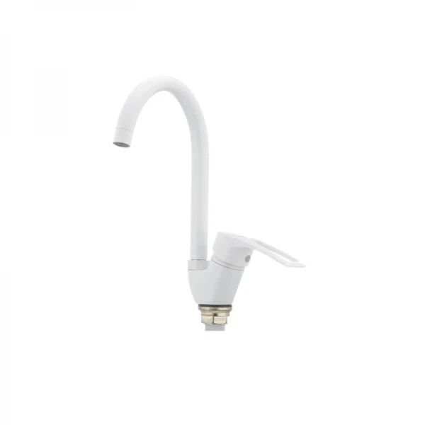 Смеситель для кухни Cron Hansberg 777-G белый (CR0792)