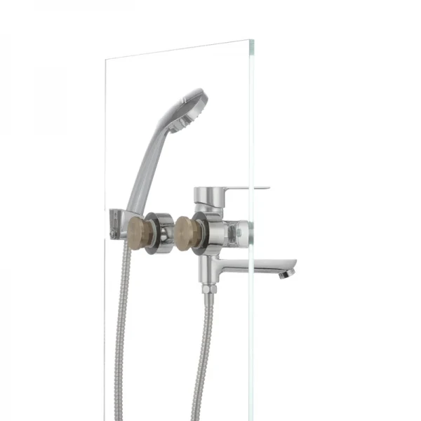 Змішувач для ванни Cron ENZO 009 хромований одноважільний з поворотним виливом та душем (CR0818)